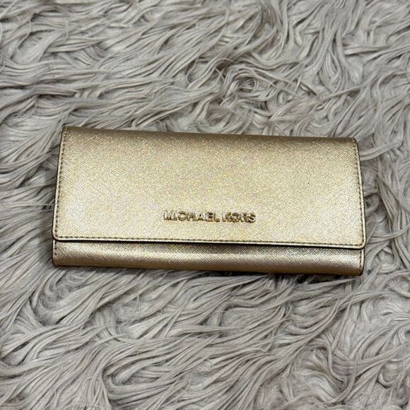 Michael Kors Gold Wallet - Picture 1 of 5